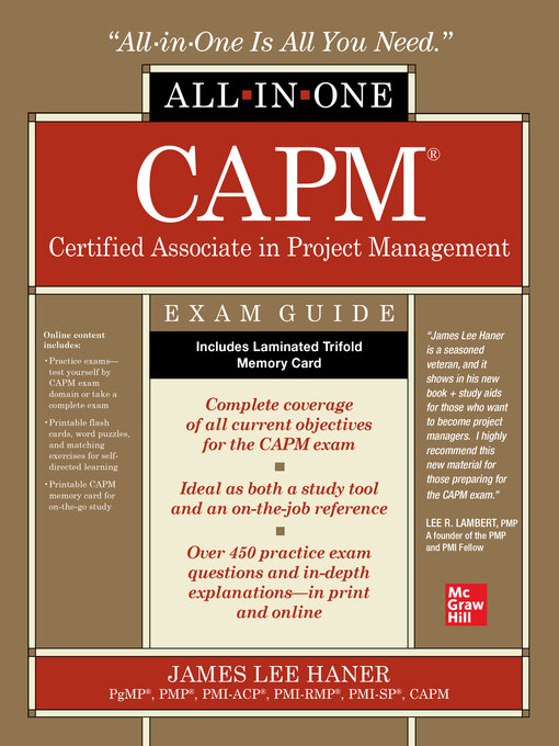 Cover image for CAPM Certified Associate in Project Management All-in-One Exam Guide